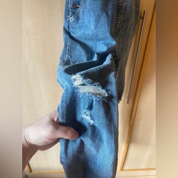 RVCA Foss Skinny Denim Overalls Size 27 - Picture 6 of 14